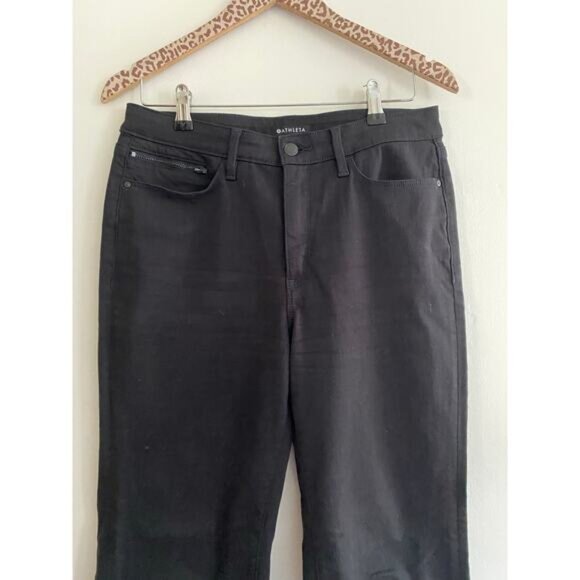 ATHLETA Black Flex Kick Flare Jeans Size 10 - Picture 9 of 12